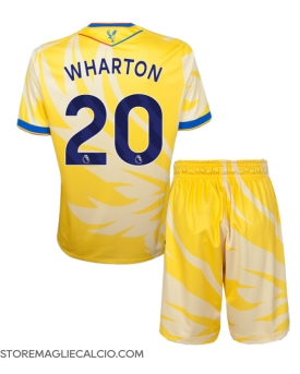 Crystal Palace Adam Wharton #20 Maglia Gara Trasferta Repliche 2024-25 Bambino Maniche Corte Crystal Palace Adam Wharton #20 Maglia Gara Trasferta Repliche 2024-25 Bambino Maniche Corte